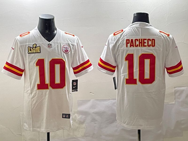 Men Kansas City Chiefs #10 Pacheco White Second generations 2025 Nike Limited NFL Jersey style 3->kansas city chiefs->NFL Jersey